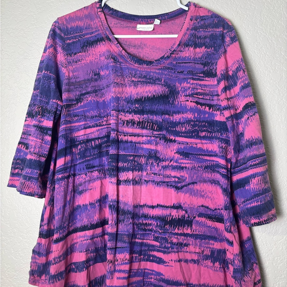 Pink and Purple Women's Top